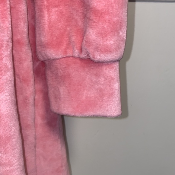 Fashion Nova Medium Pink Velour Romper Suit - Picture 9 of 14